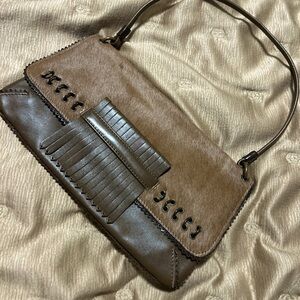 Jamin Puech Brown Tan Leather Bag with Fringes